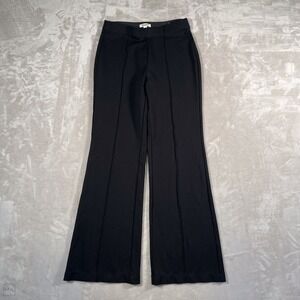 Max Studio Women's Pants Pull On Wide Leg Minimalist Office S Black